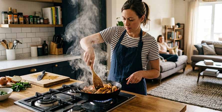 Чиста кухня и под